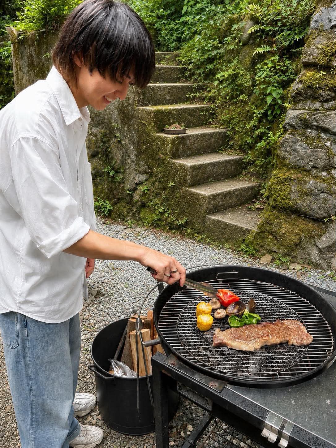 炭火BBQが楽しめます