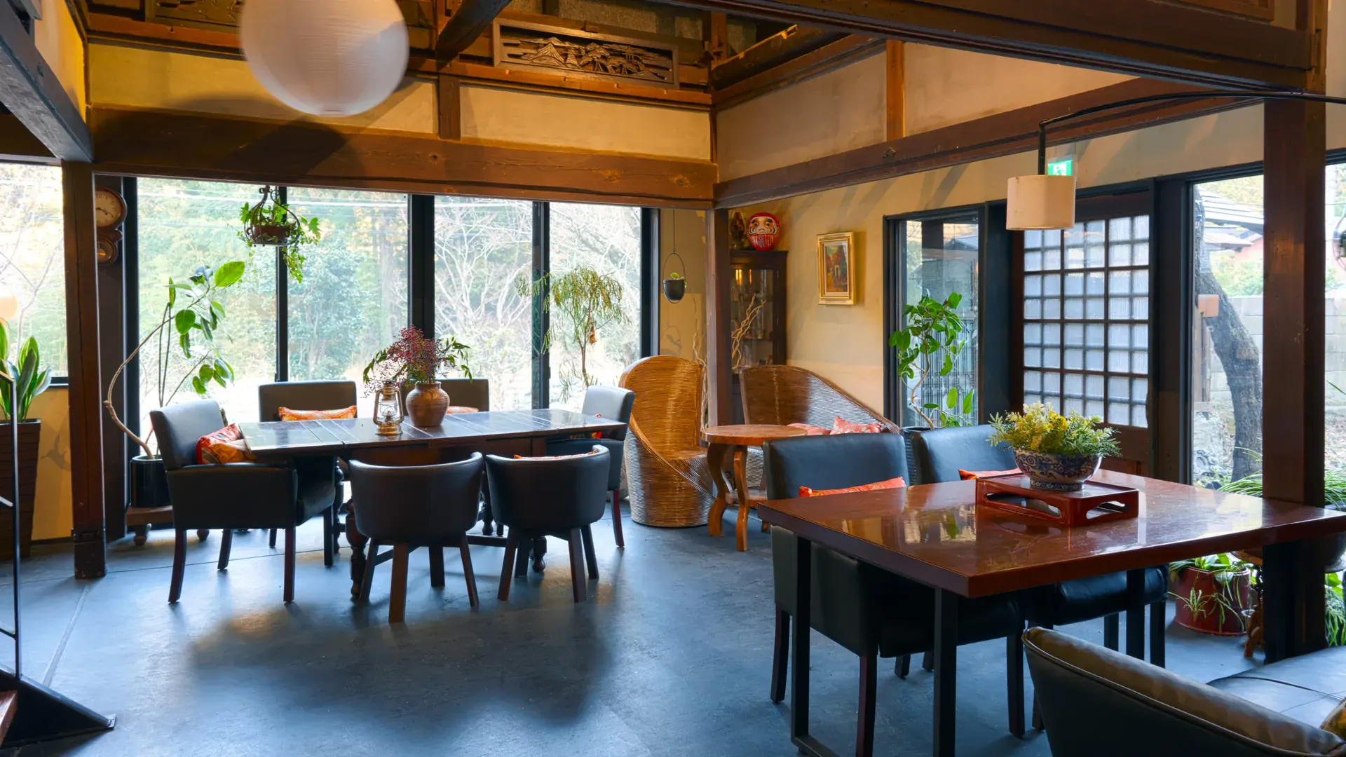 古民家ヴィラの内観